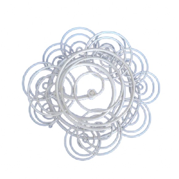 Vintage White Metal Spiral Spring Cupcake / Muffin Tree - Picture 2 of 4